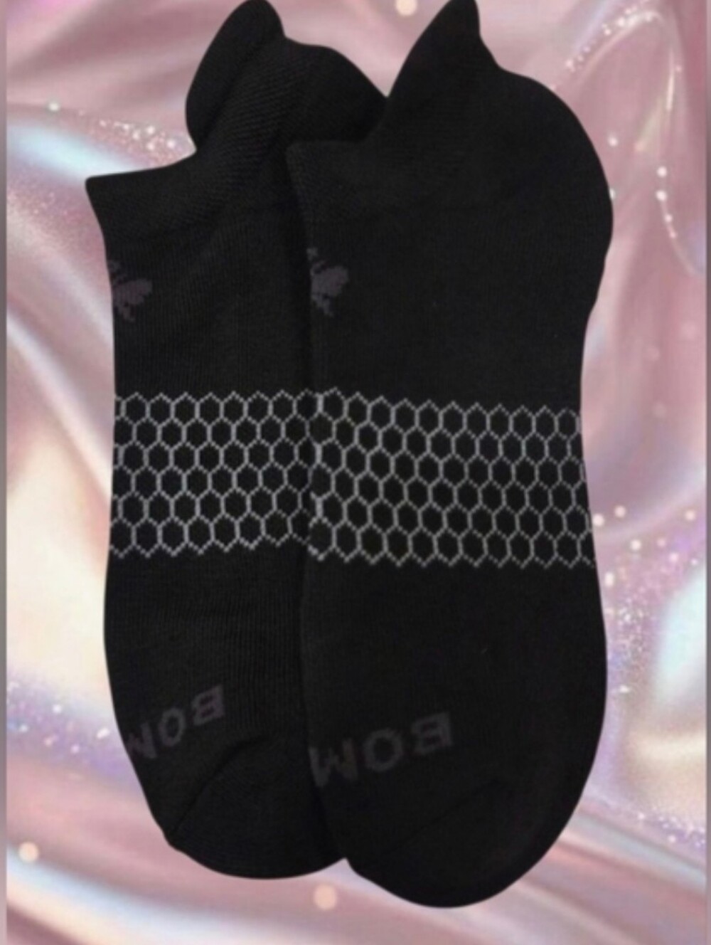 Bombas Ankle Socks Medium 5 Pair Unisex Womens & Mens Honeycomb Black/Grey BNWT - Picture 2 of 11